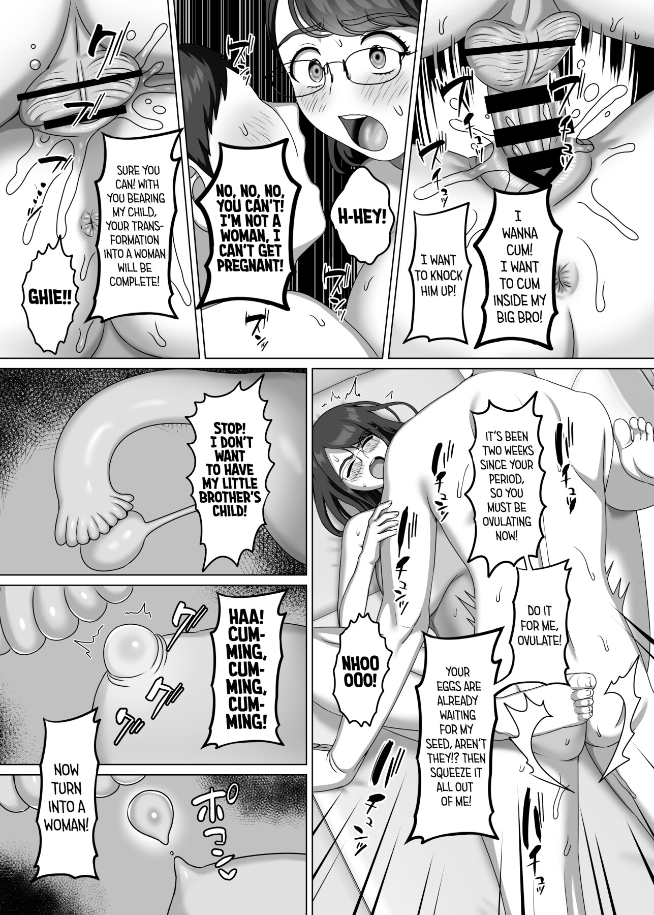 Hentai Manga Comic-I Fell in Love With My Gender Bent Big Brother and Made Him a Woman for Good by Knocking Him Up!-Read-26